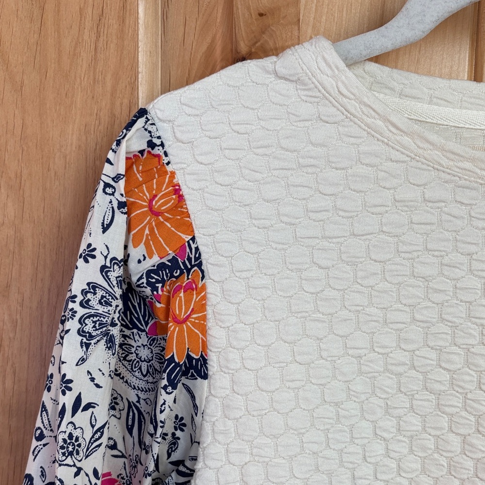 Anthropologie - Porridge Floral Puff Sleeve top - Picture 5 of 12